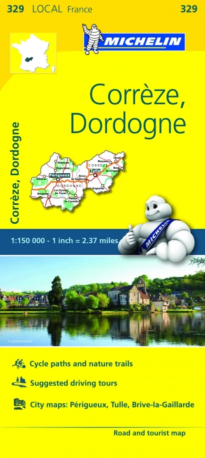 Correze / Dordogne harta regiunii (329)