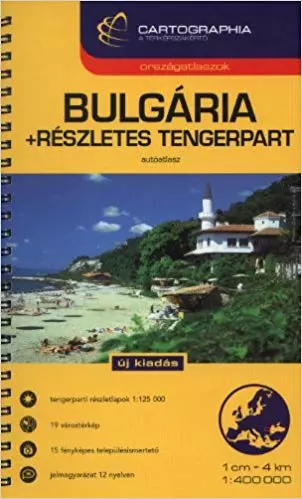 Bulgaria atlas rutier + litoralul detaliat