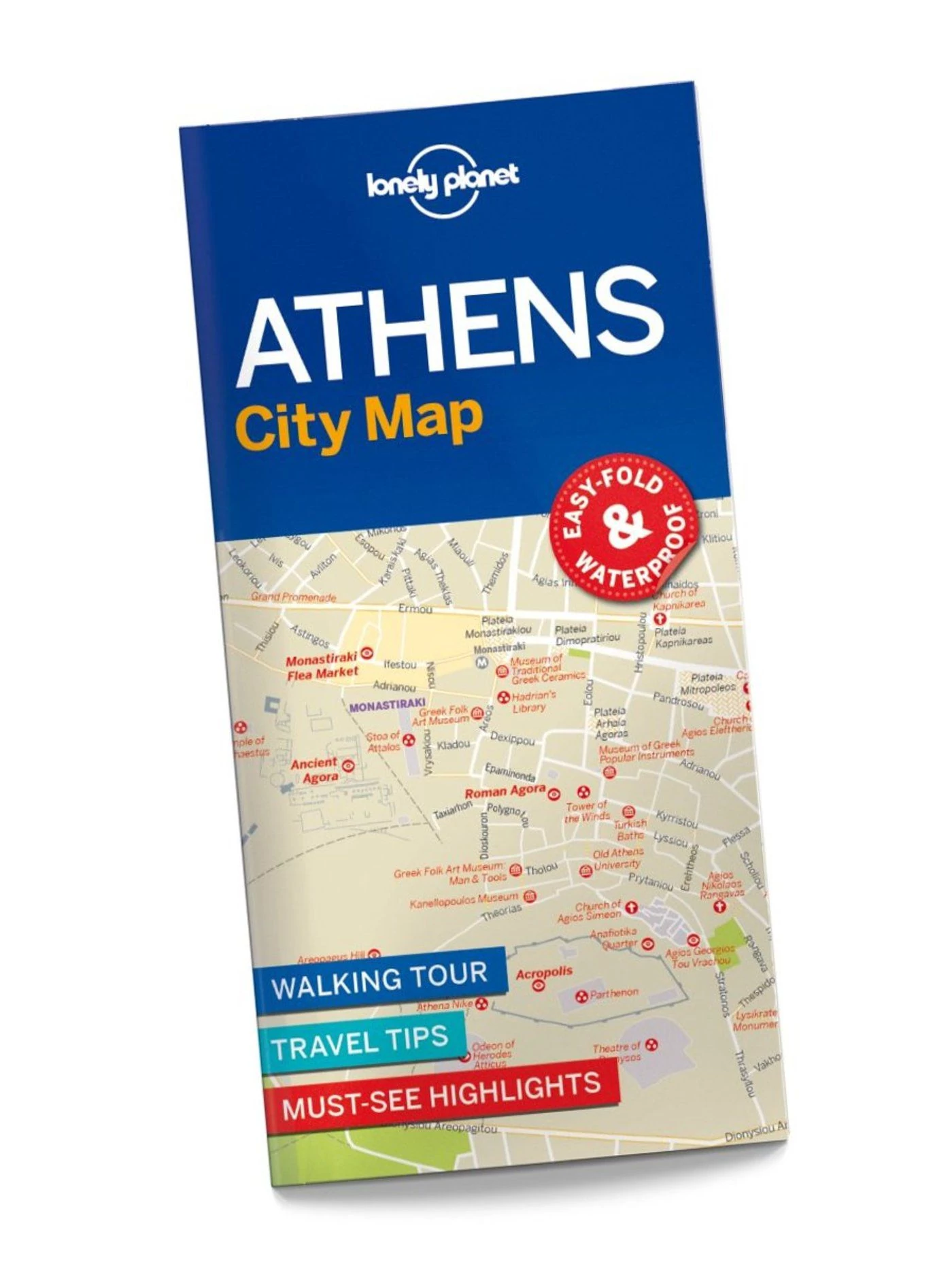 Atena harta orașului  - Lonely Planet