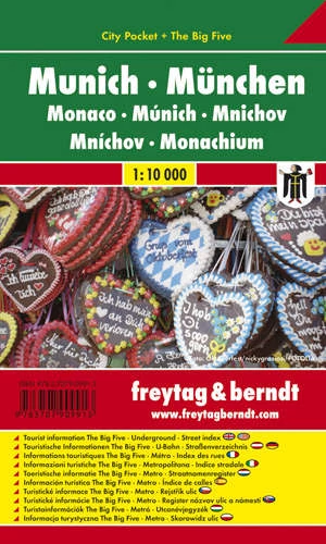 Munchen City Pocket harta orașului (Freytag)