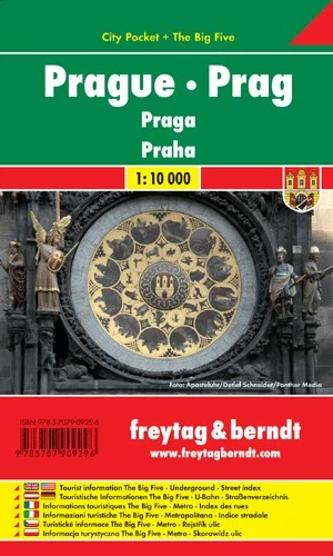 Praga City Pocket harta orașului (Freytag)
