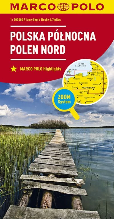 Polonia harta regiunii: Polonia de Nord
