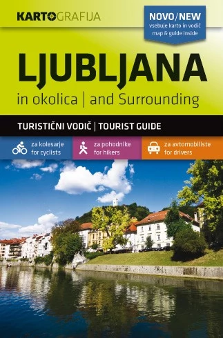 Ljubljana și imrejurimim harta cu ghid turistic
