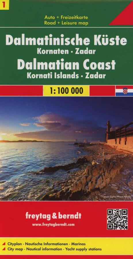 Coasta Dalmatiei 1. harta (Freytag)