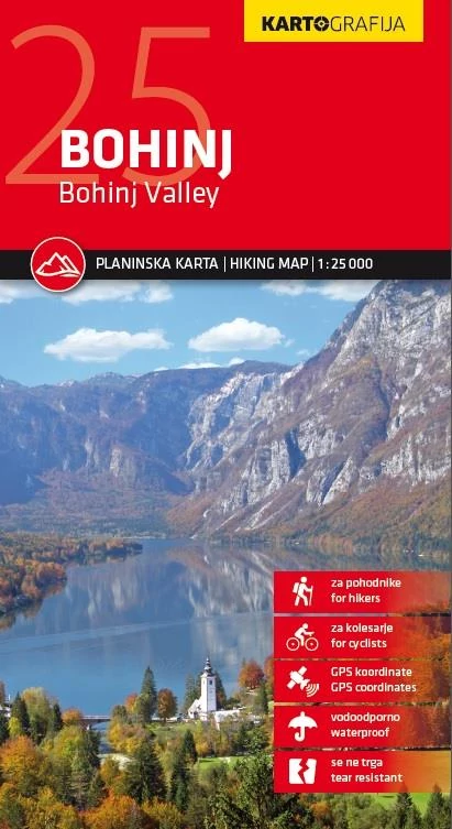 Bohinj harta turistică