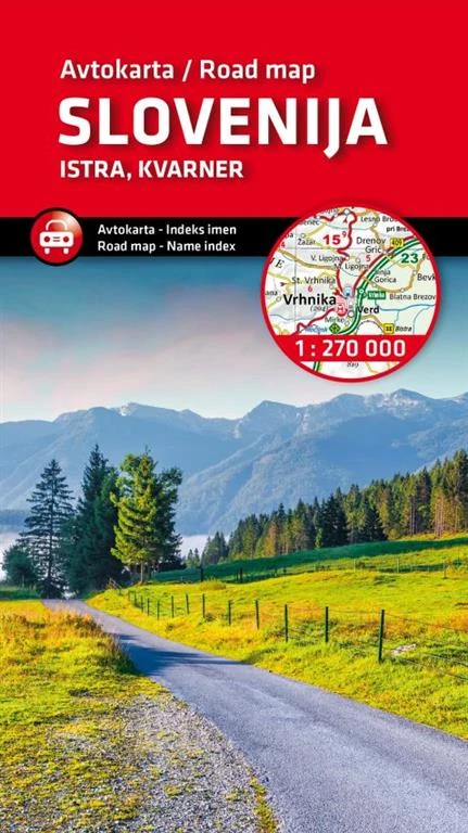 Slovenia - Istria - Golful Kvarner harta auto