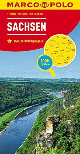 Germania harta regiunii - Saxonia