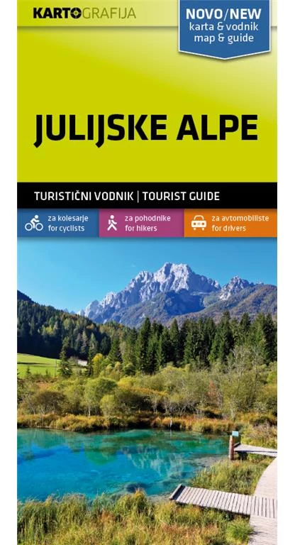 Alpii Iulieni (Julijske Alpe) harta cu ghid turistic