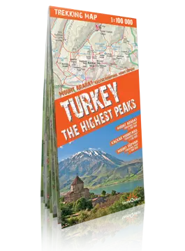 Turcia - Cele mai inalte varfuri harta trekking (laminat)