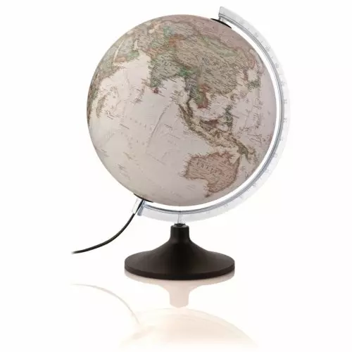 Glob pământesc Carbon E, 30 cm - iluminat, antic, politic, talpa plastic, National Geographic