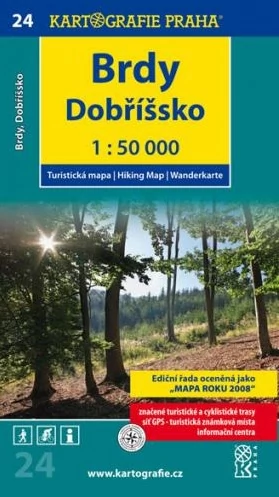 TM 24 Harta turistică Brdy, Dobríssko