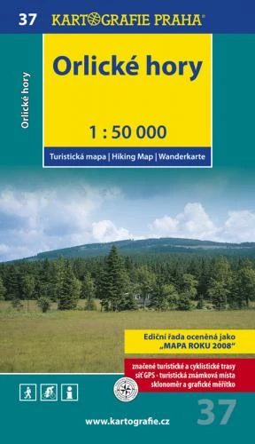 TM 37 Harta turistică Munții Orlici/Orlické hory