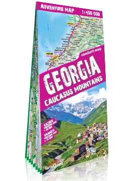 Gruzia si Munţii Caucaz Trekking harta