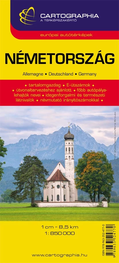 Germania harta rutieră