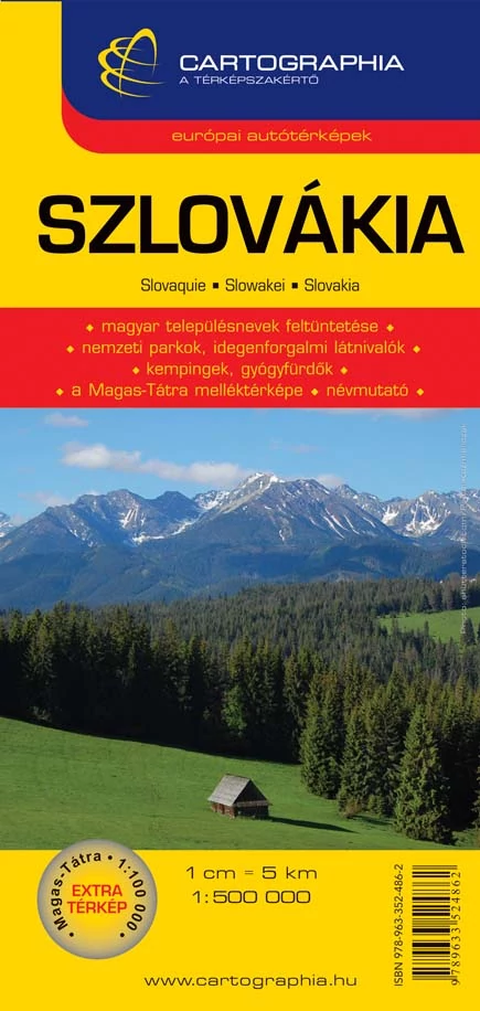 Slovacia harta - Cartographia