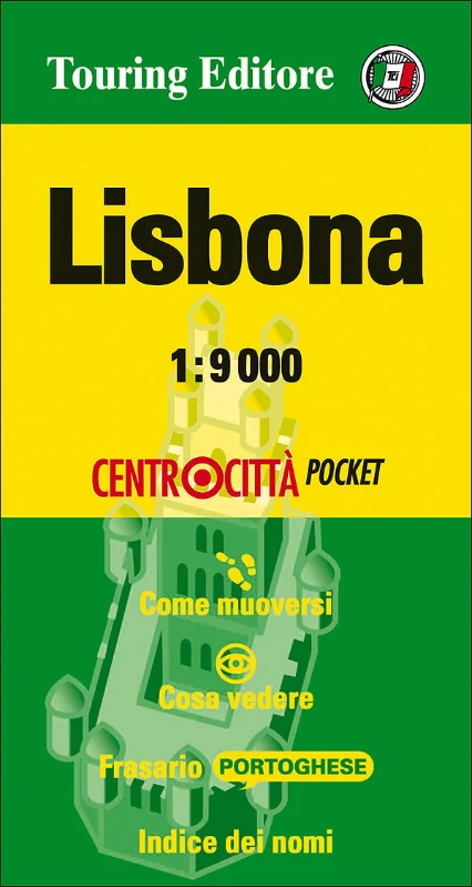 Lisabona city harta de buzunar