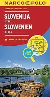 Slovenia, Istria harta - Marco Polo