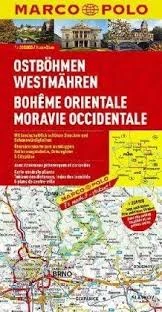 Cehia 2 Boemia de Est, Moravia de Vest harta