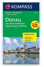 K 161 Dunărea  (Donauwört - Regensburg) harta turistică