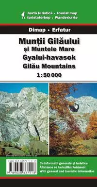 Munții Gilaului harta turistică