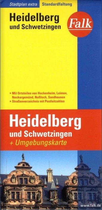 Heidelberg si Schwetzingen harta orașului - Extra