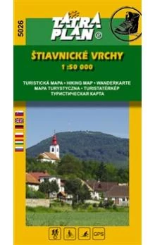 TP5026 Munții Selmeci (Štiavnické vrchy) harta turistică