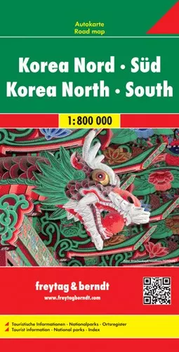 Coreea de Nord si Sud harta (Freytag)