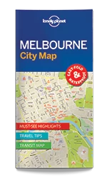Melbourne harta  - Lonely Planet