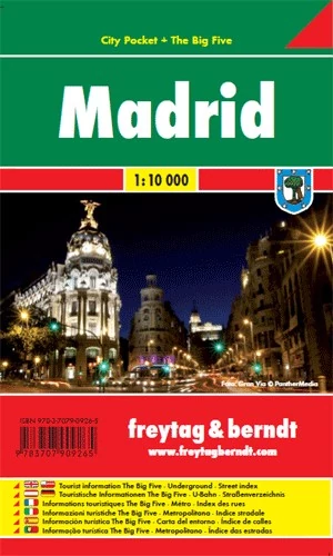 Madrid City Pocket harta orașului (Freytag)