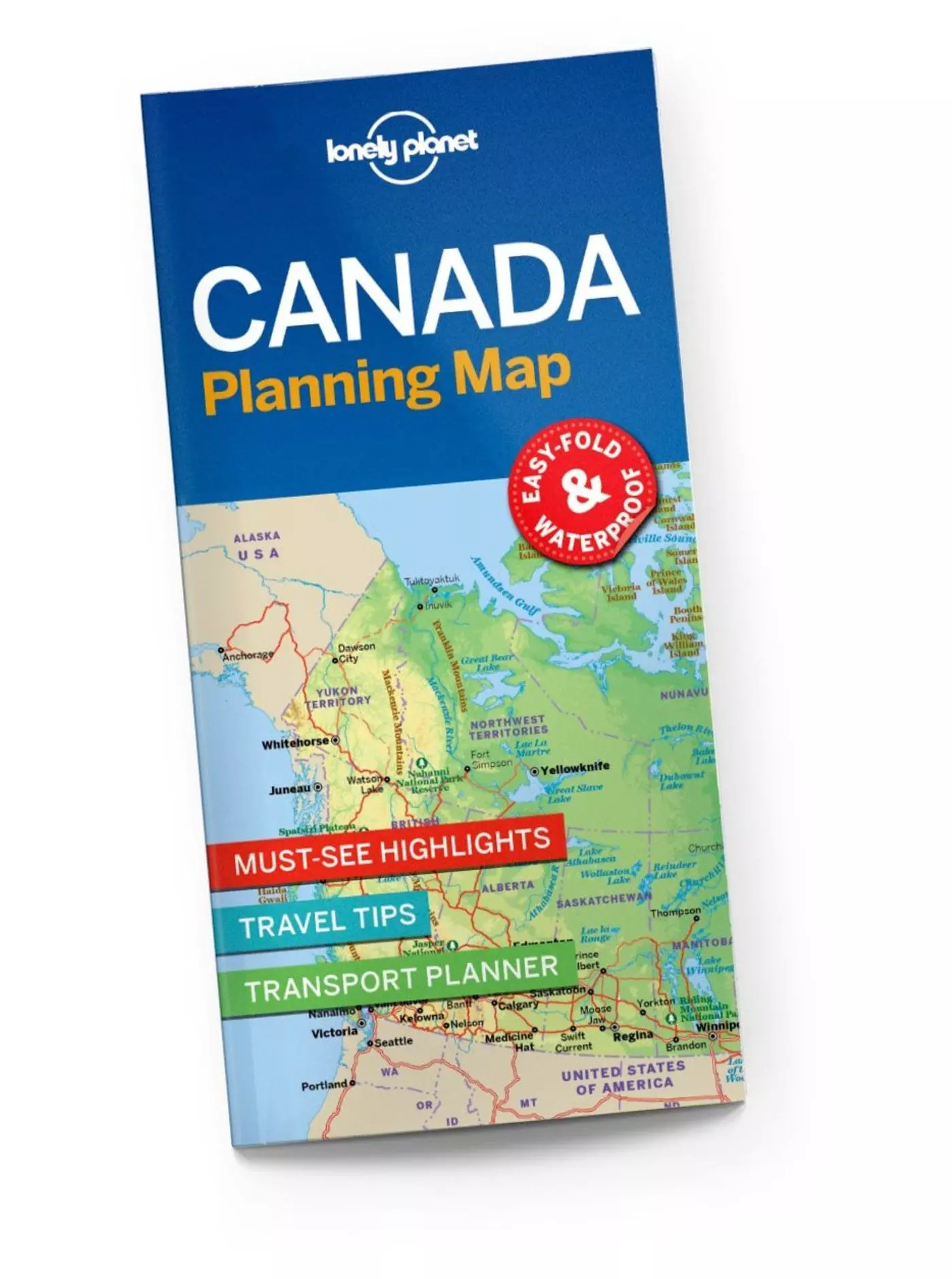 Canada harta planificator rutier - Lonely Planet