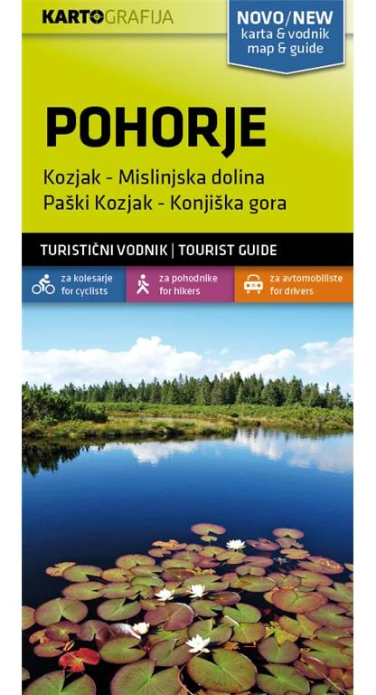 Pohorje harta cu ghid turistic