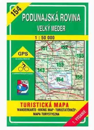 HM 154 Câmpia Dunării - Veľký Meder harta turistică