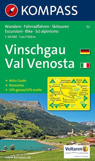 K 52 Val Venosa/Vinschgau harta turistică