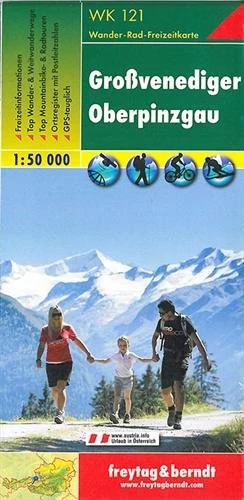 WK121 Grossvenediger - Oberpinzgau harta turistică (Freytag)