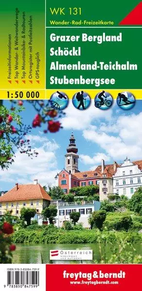 WK131 Grazer Bergland - Schöckl - Almenland - Teichalm - Stubenbergsee harta turistică  (Freytag)