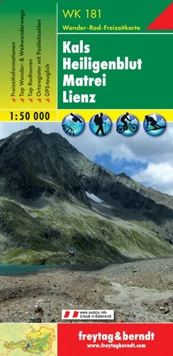 WK181 Kals - Heiligenblut - Matrei - Lienz harta turistică (Freytag)