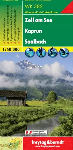 WK 382 Zell am See - Kaprun - Saalbach harta turistică, 1:50 000 - Freytag