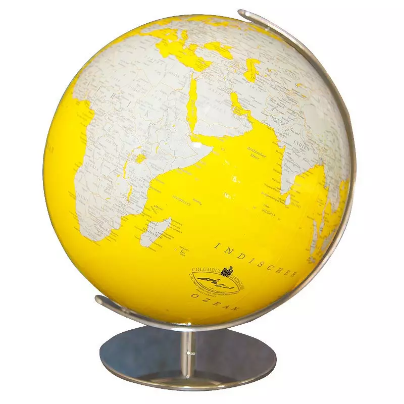 Glob cu cristale Swarovski - iluminat cu contur galben, 34 cm - ARTLINE YELLOW