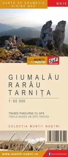 Harta de drumeţie a Munților Giumalău-Rarău-Tarniţa MN16 - Schubert-Franzke