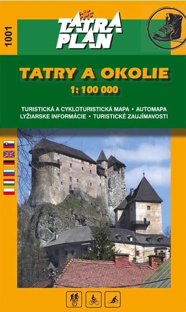 TP1001 Tatra si imprejurimi harta turistică