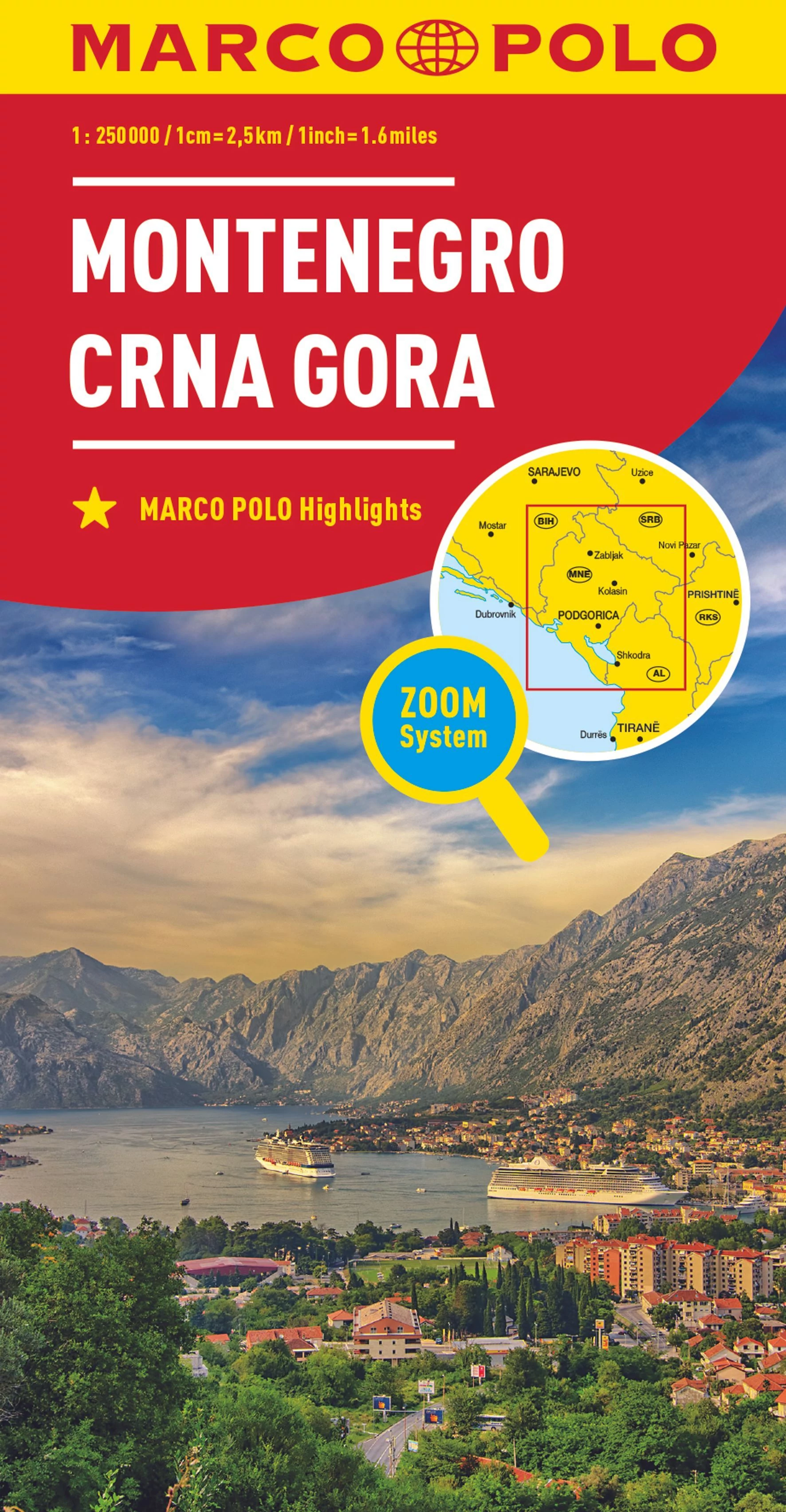 Montenegro harta - Marco Polo