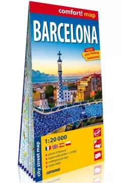 Barcelona harta Comfort (laminat) -Expressmap