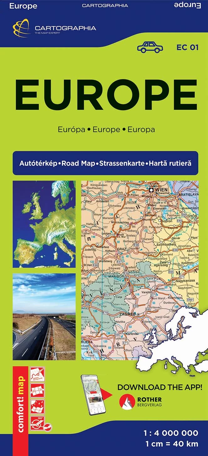 Europa harta Comfort (laminată)