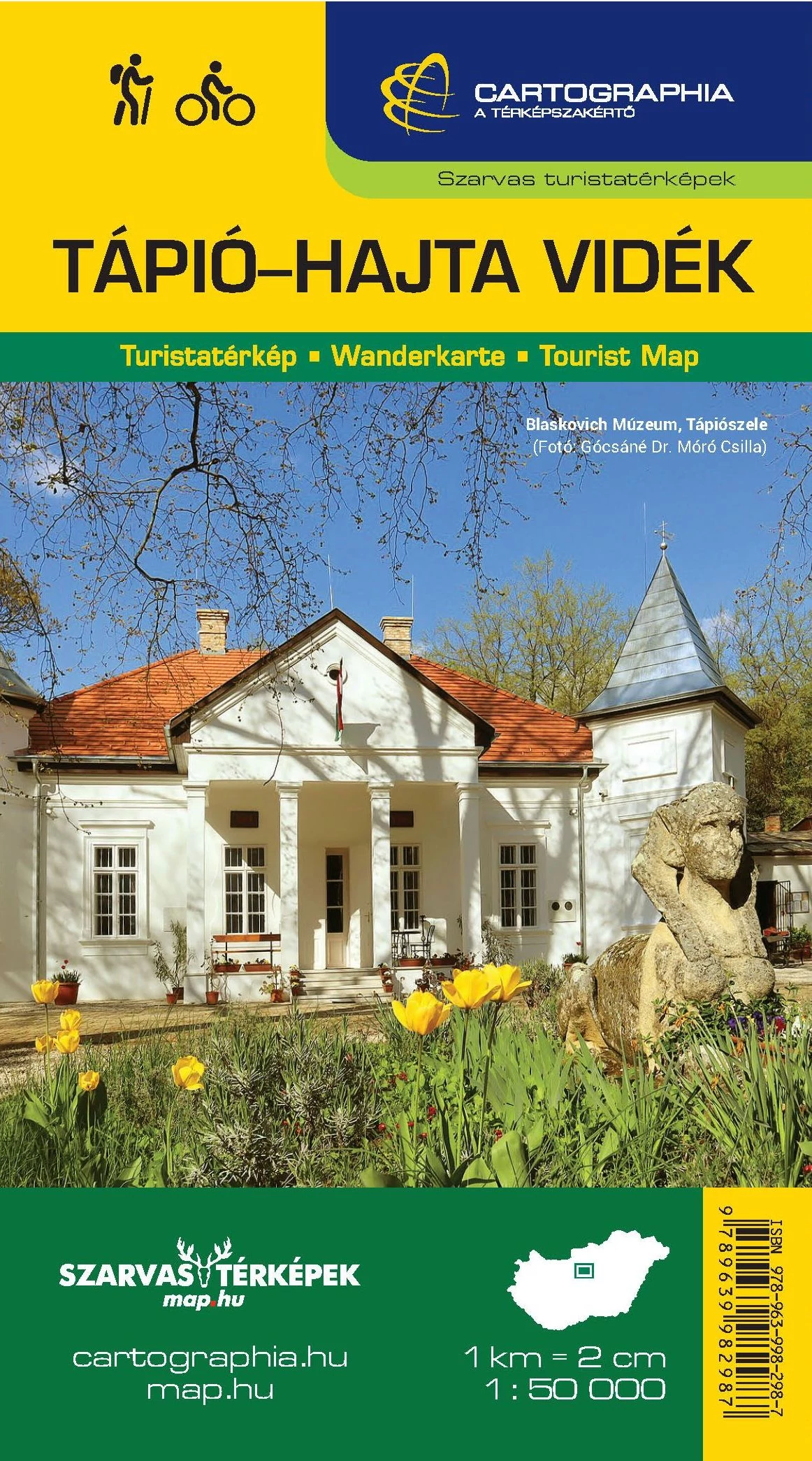 Harta turistică Valea Tápió (Tápió-mente) - Szarvas