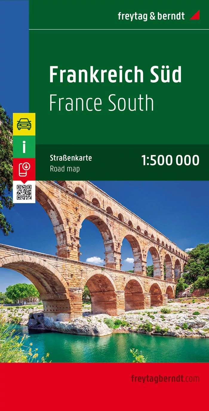 Franța Sud harta (Freytag)