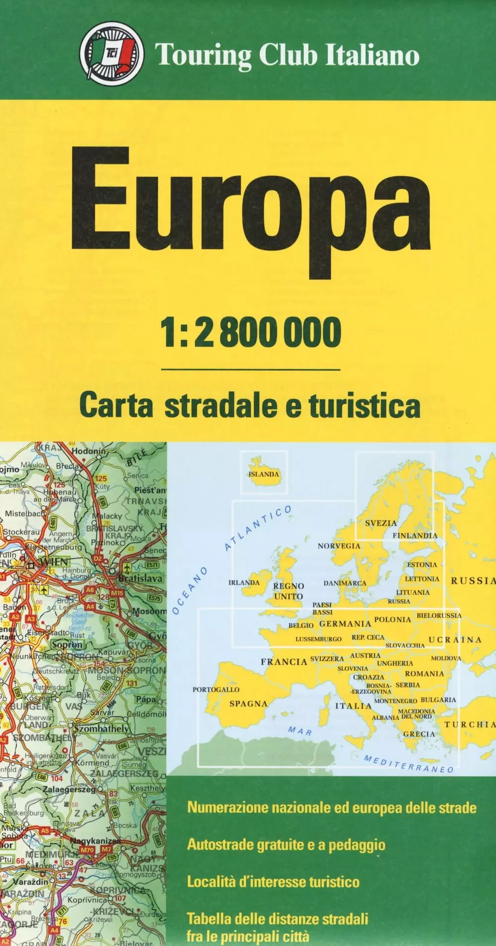 Europa harta rutieră - TCI