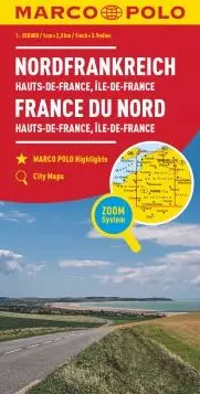 Franța harta partiala - Nordul Franței   - Marco Polo