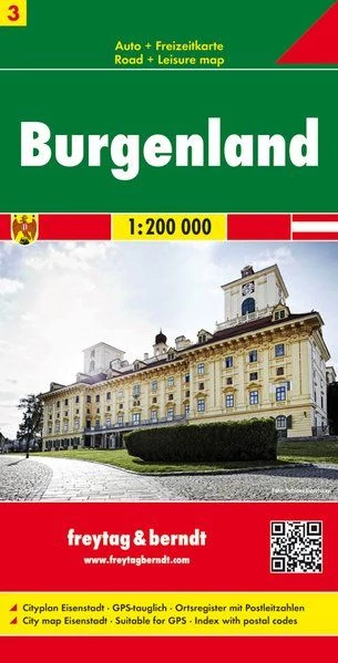 Austria harta regiunii 3. Burgerland harta (Freytag)