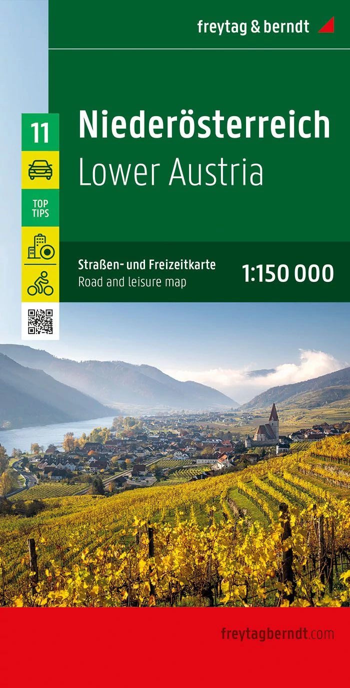 Austria Inferioară harta, 1:150 000 (OER 11) - Freytag