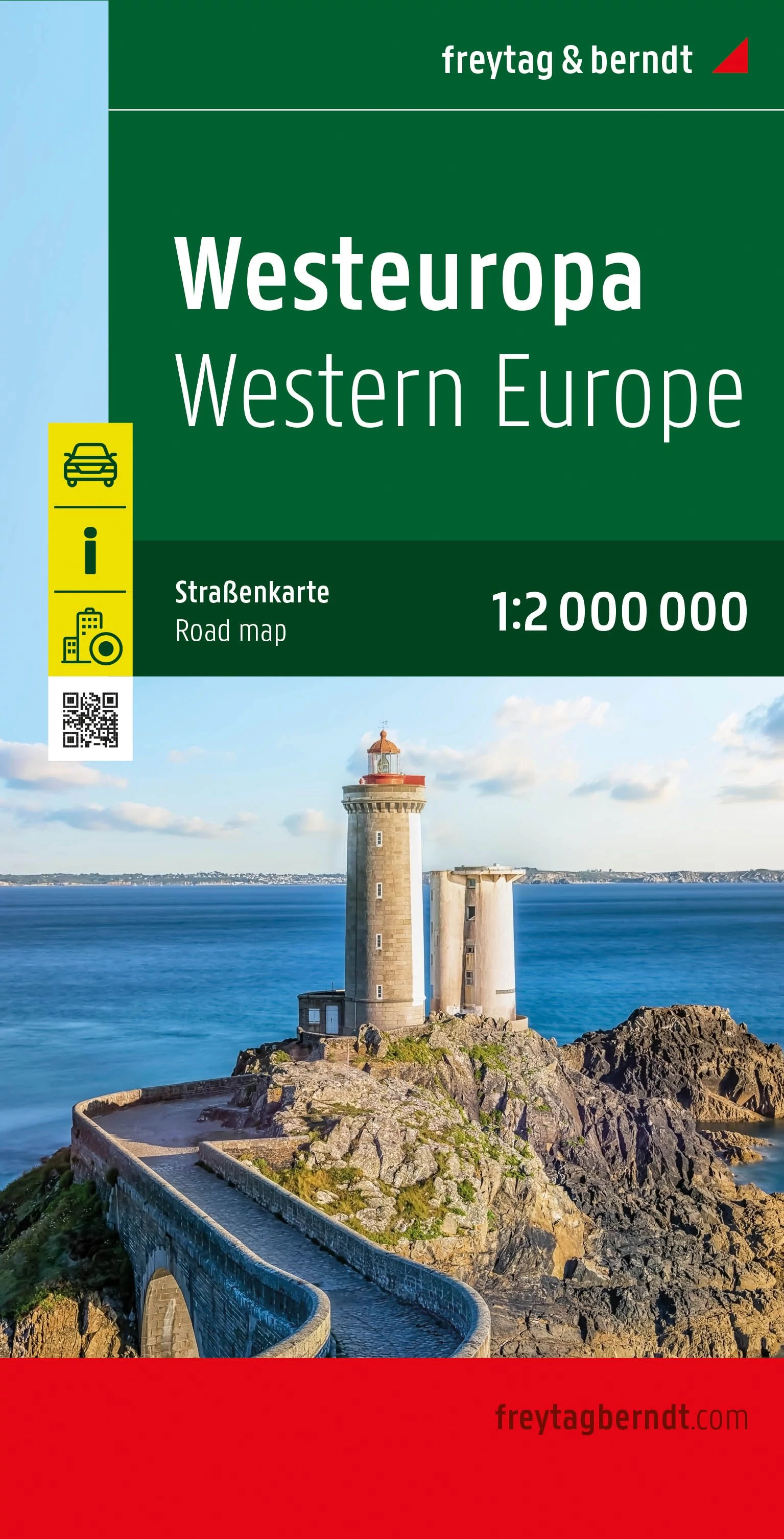 Europa de Vest harta (Freytag)